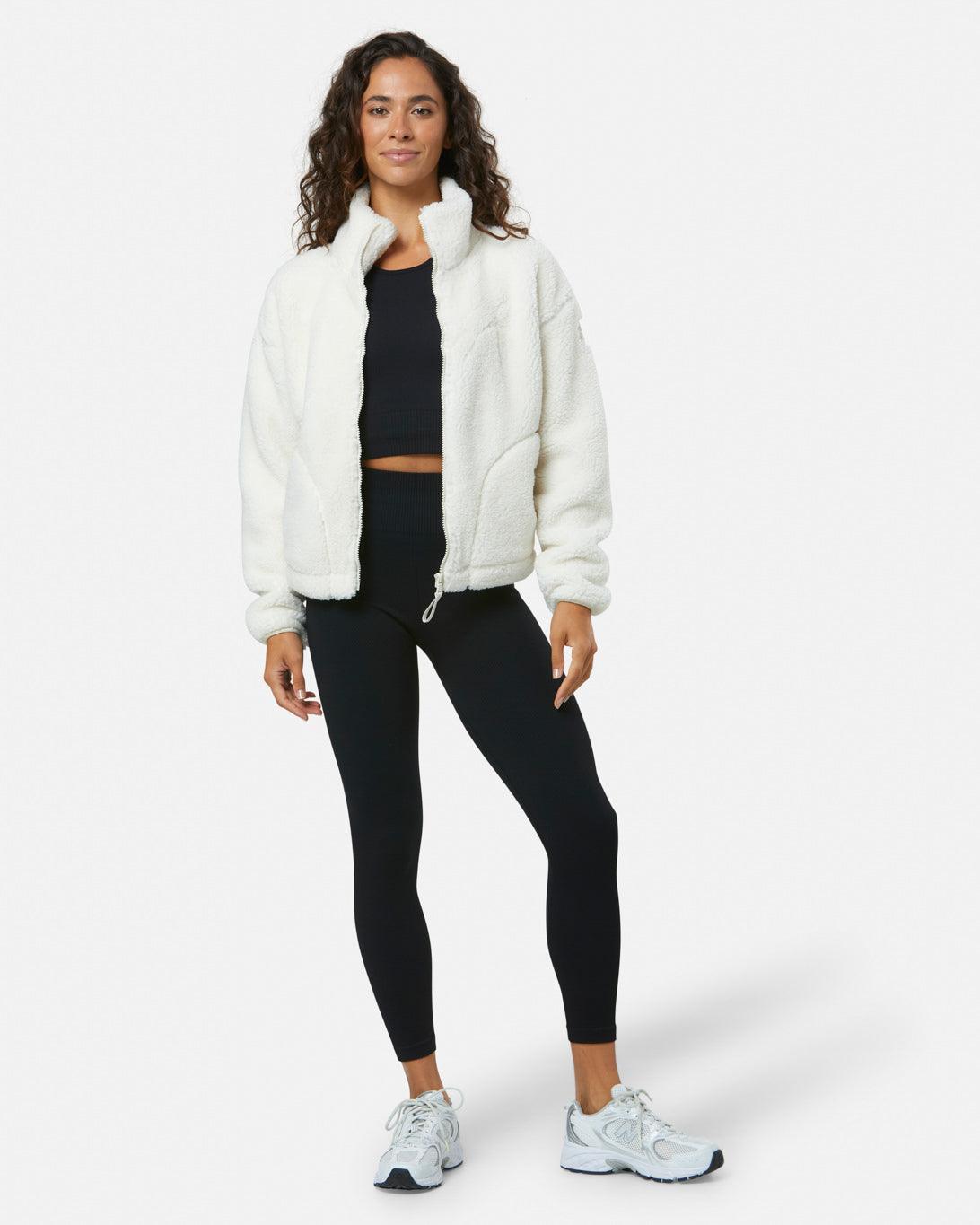 Women's Industry Fleece High Collar Jacket | Cloud White