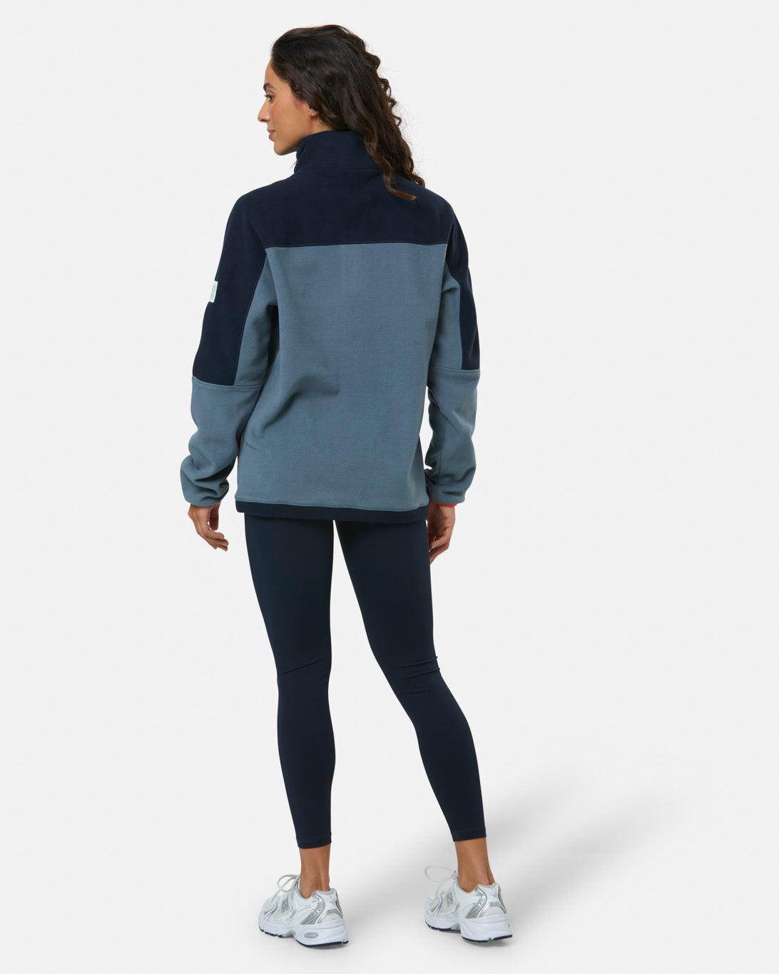 Unisex Half Zip Polar Fleece | Stone Blue