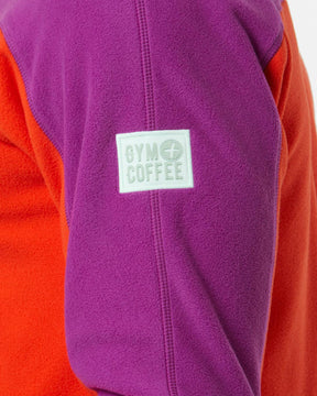 Unisex Half Zip Polar Fleece | Very Berry