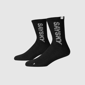 Logo High Merino Socks | Black