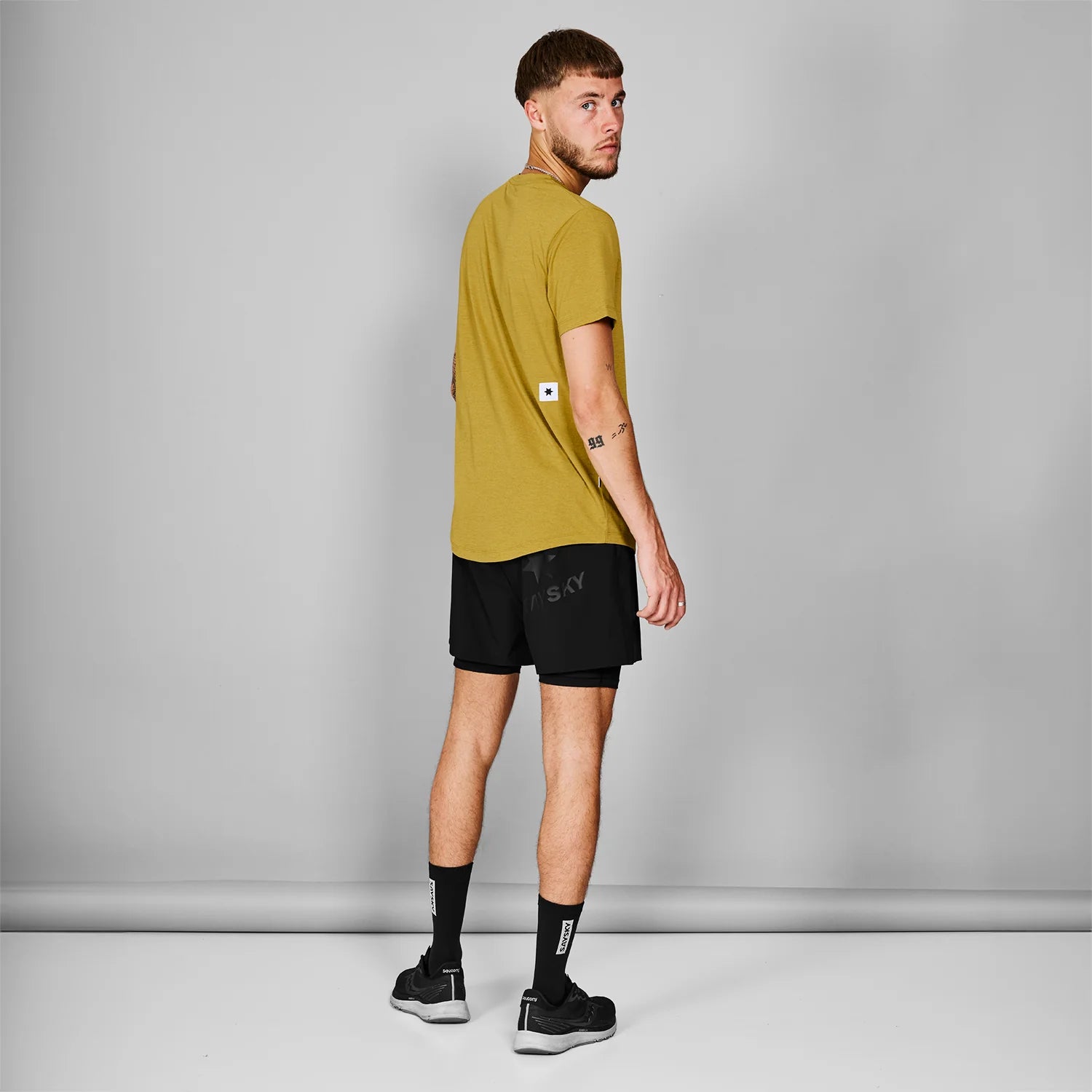 Logo Combat T-shirt | Yellow Melange