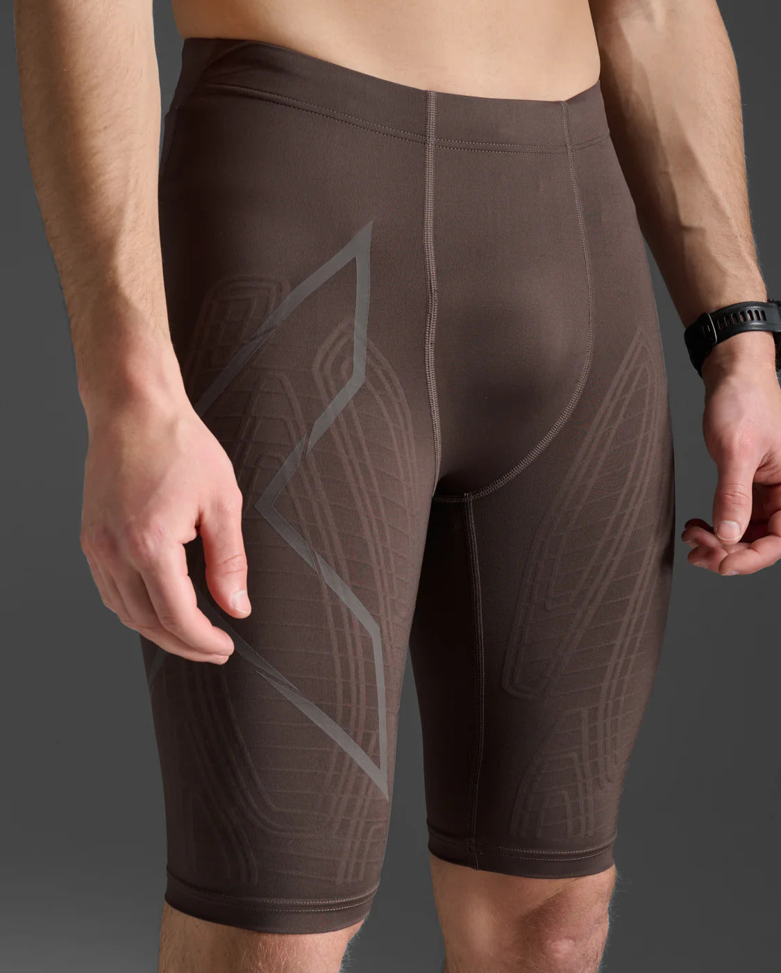 Light Speed Compression Shorts | Raisin/Raisin Reflective