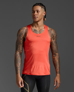 Light Speed Tech Singlet | Ember/Black Reflective