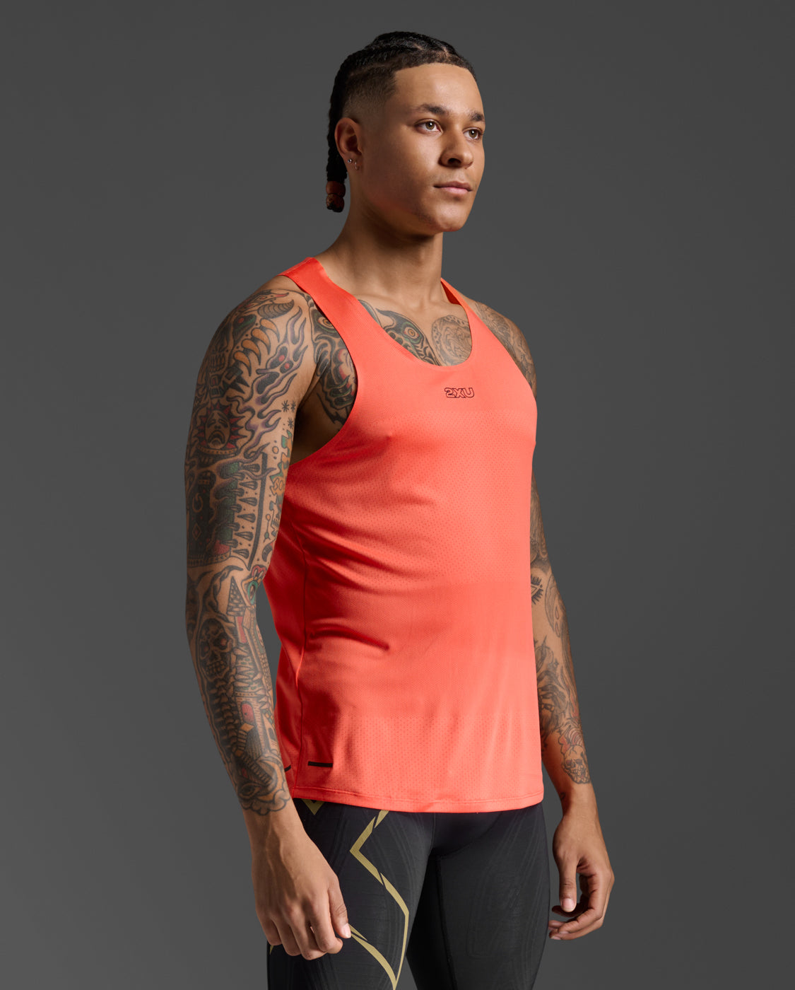 Light Speed Tech Singlet | Ember/Black Reflective