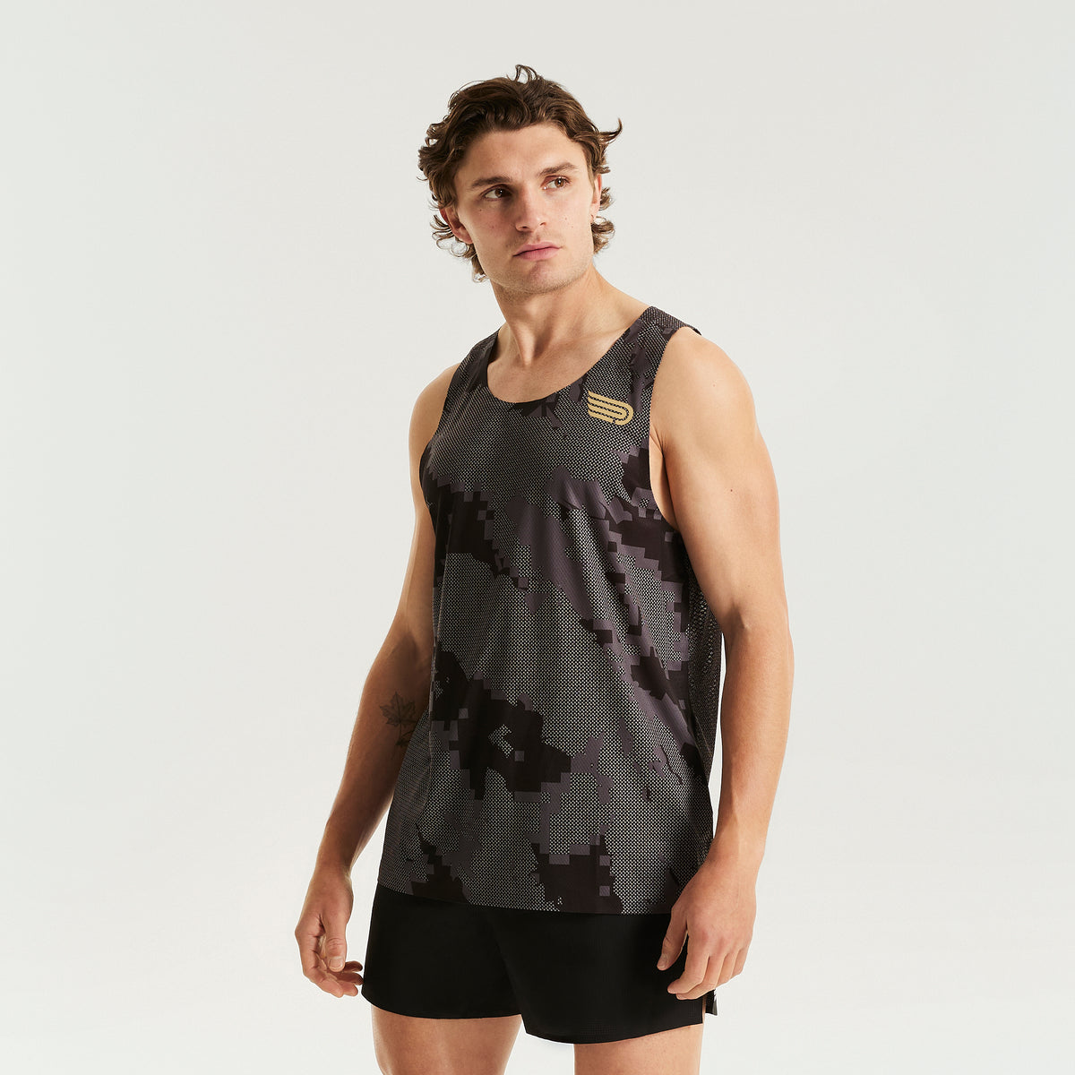 Men's Elite Singlet | Camo/Black