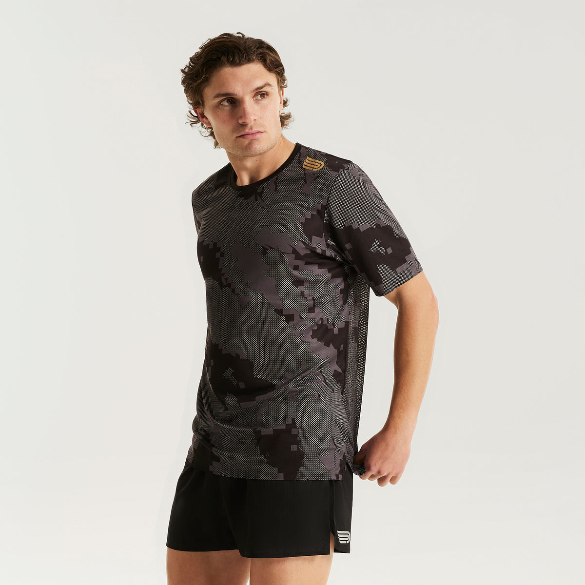 Men's Elite S/S Top | Camo/Black