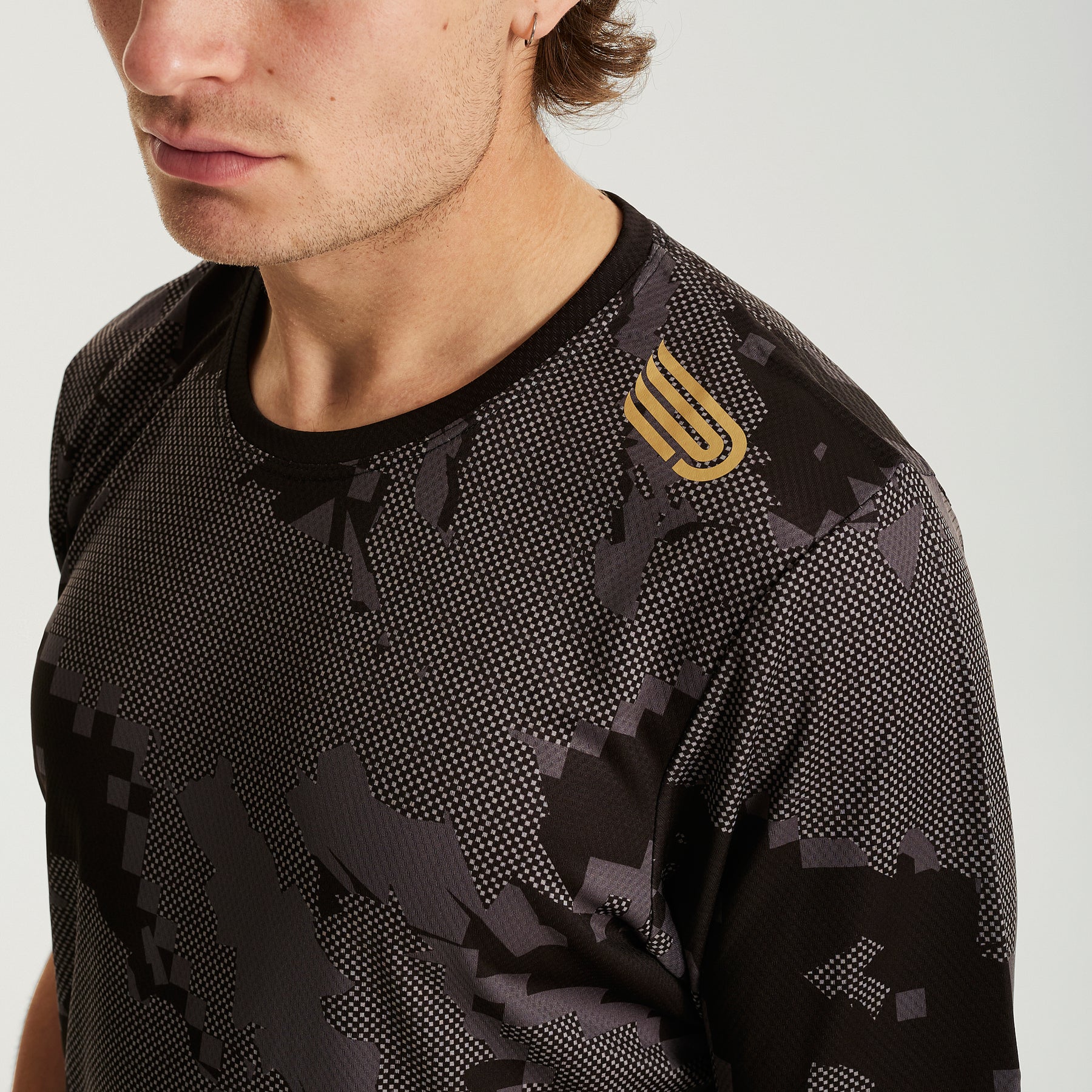 Men's Elite S/S Top | Camo/Black