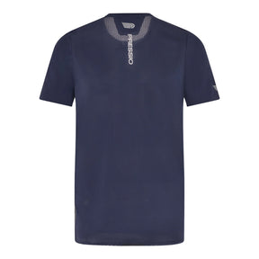 Men's Elite S/S Top | Navy/Sliver