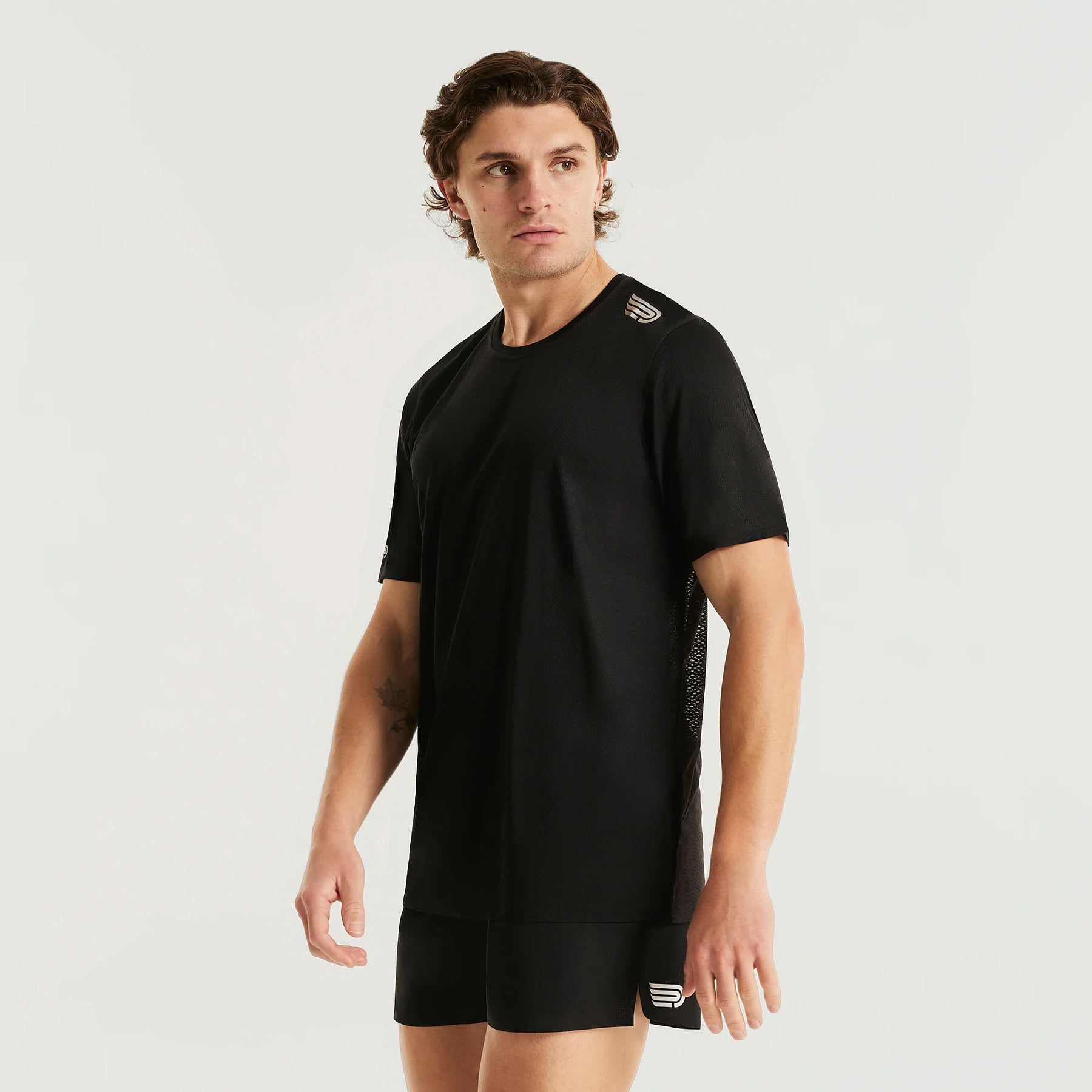 Men's Elite S/S Top | Black/Sliver