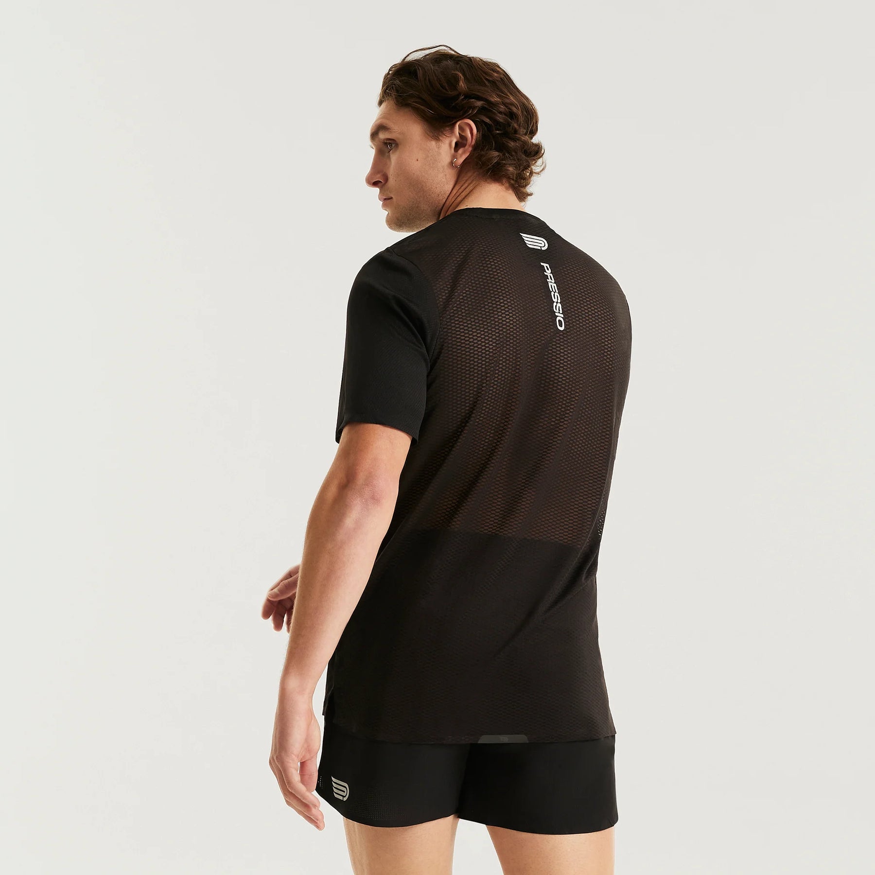 Men's Elite S/S Top | Black/Sliver