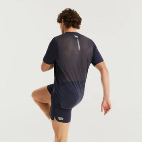 Men's Elite S/S Top | Navy/Sliver