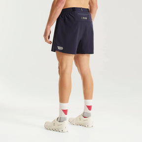 Men's Elite 4.5" Short | Navy/Sliver