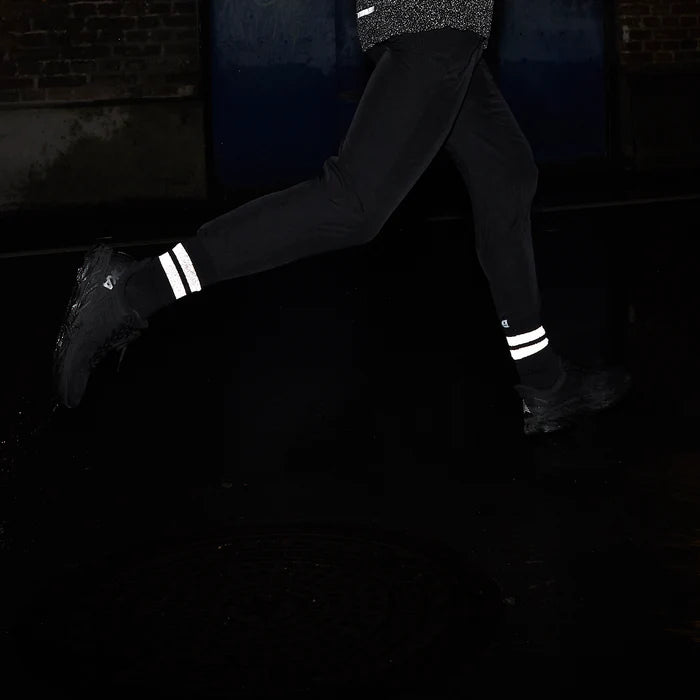 High Merino Socks | Reflective Black