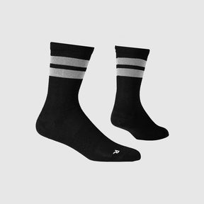 High Merino Socks | Reflective Black