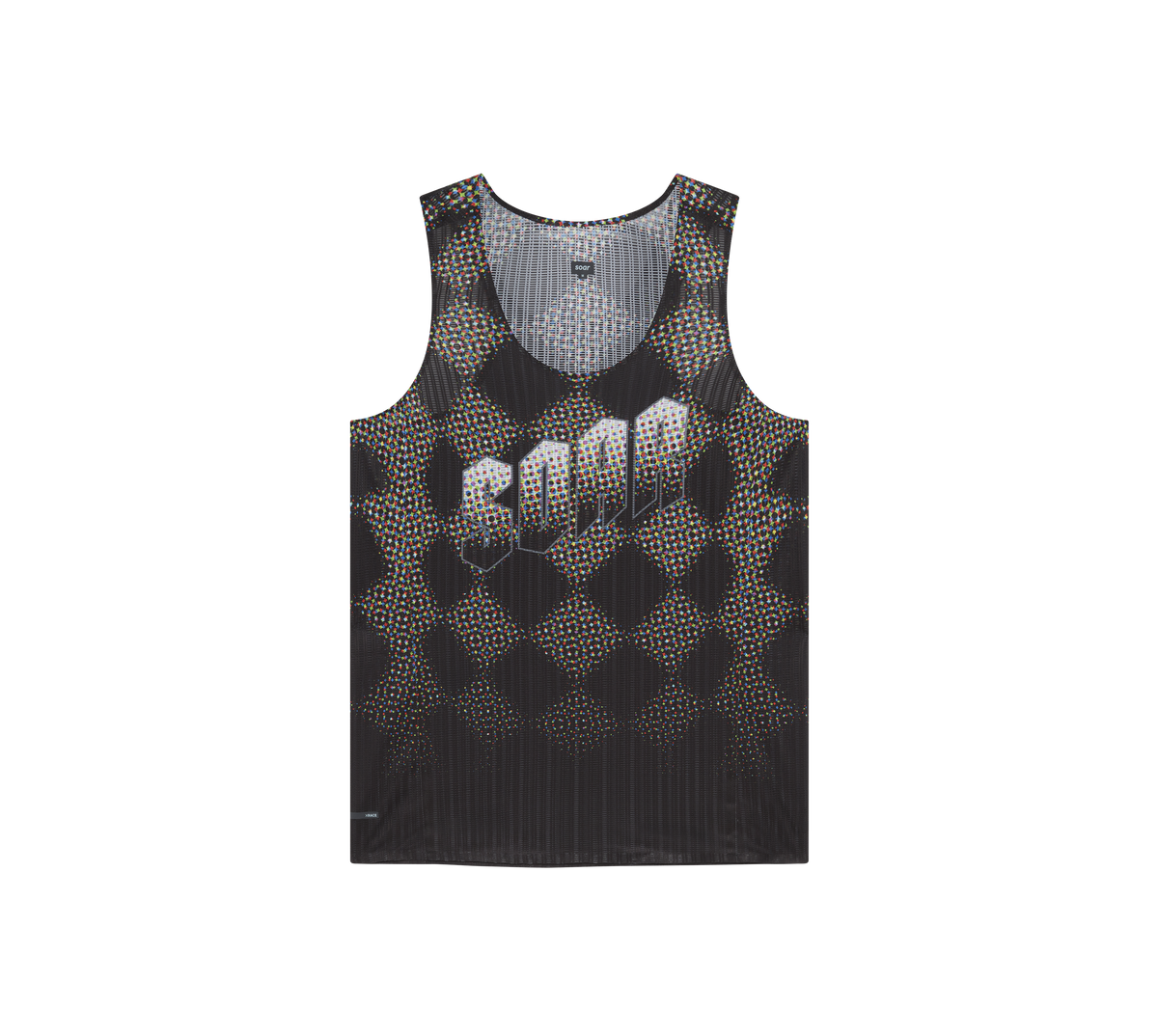 Men's Race Vest | Black Rainbow Dot