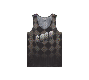 Men's Race Vest | Black Rainbow Dot