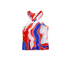 Men's Race Vest | White/Blue/Red Swirl (HK Exclusive)