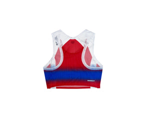 Women's Crop Race Vest | Red/Blue Stripe (HK Exclusive)