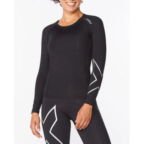 Women's Core Compression Long Sleeve | Black Sliver