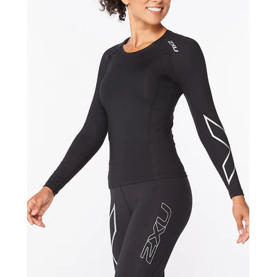 Women's Core Compression Long Sleeve | Black Sliver