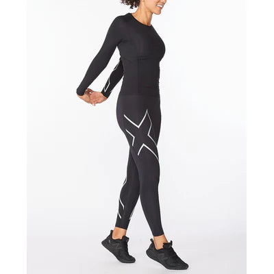 Women's Core Compression Long Sleeve | Black Sliver