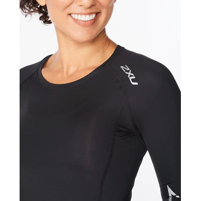 Women's Core Compression Long Sleeve | Black Sliver