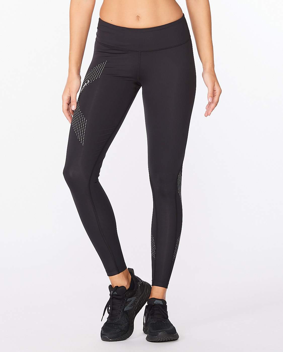 2XU Ignition Thermal Mid-Rise Womens Compression Tights - Black/Nero